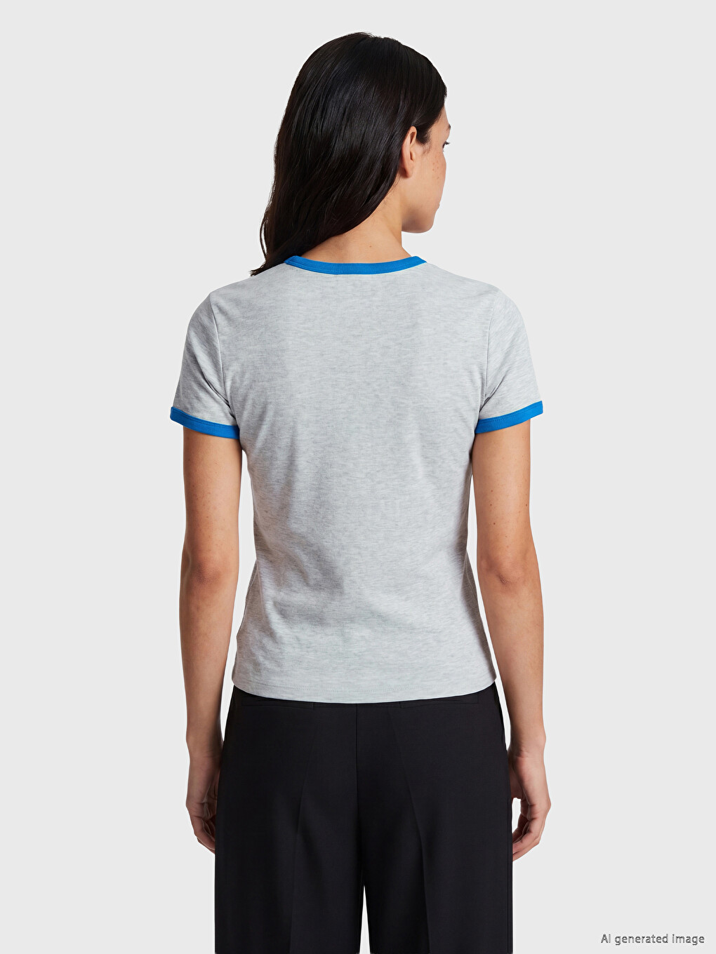 Crew Neck Embroidered Women's T-Shirt-3