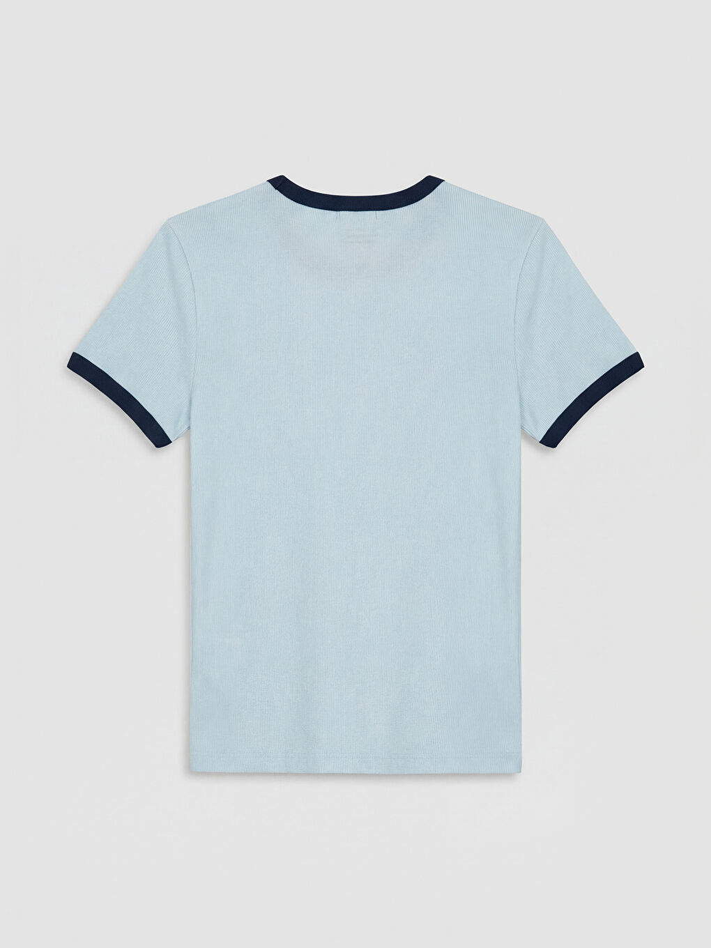 Mavi Bisiklet Yaka Los Angeles Baskılı Kadın Tişört-1