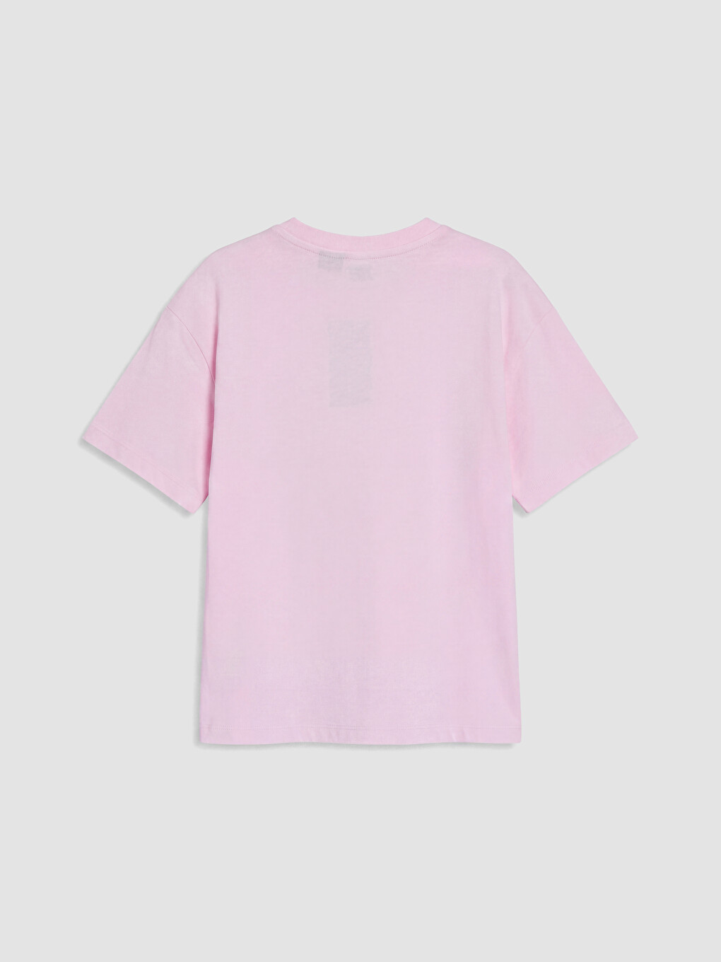 Pembe Bisiklet Yaka Baskılı Kız Çocuk Tişört-2