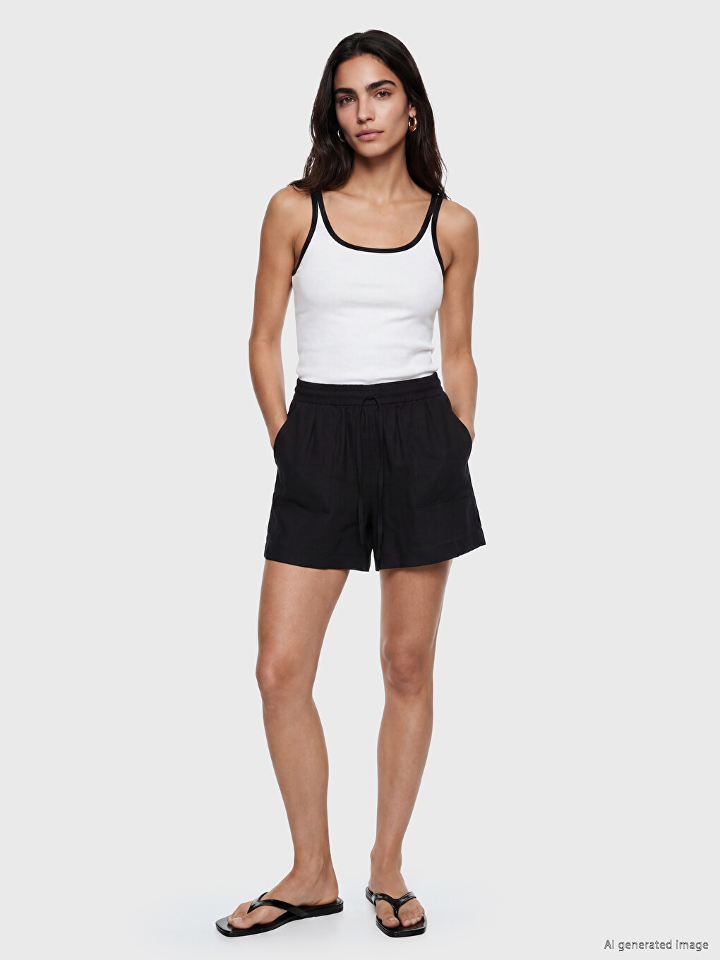 Elastic Waist Women's Shorts