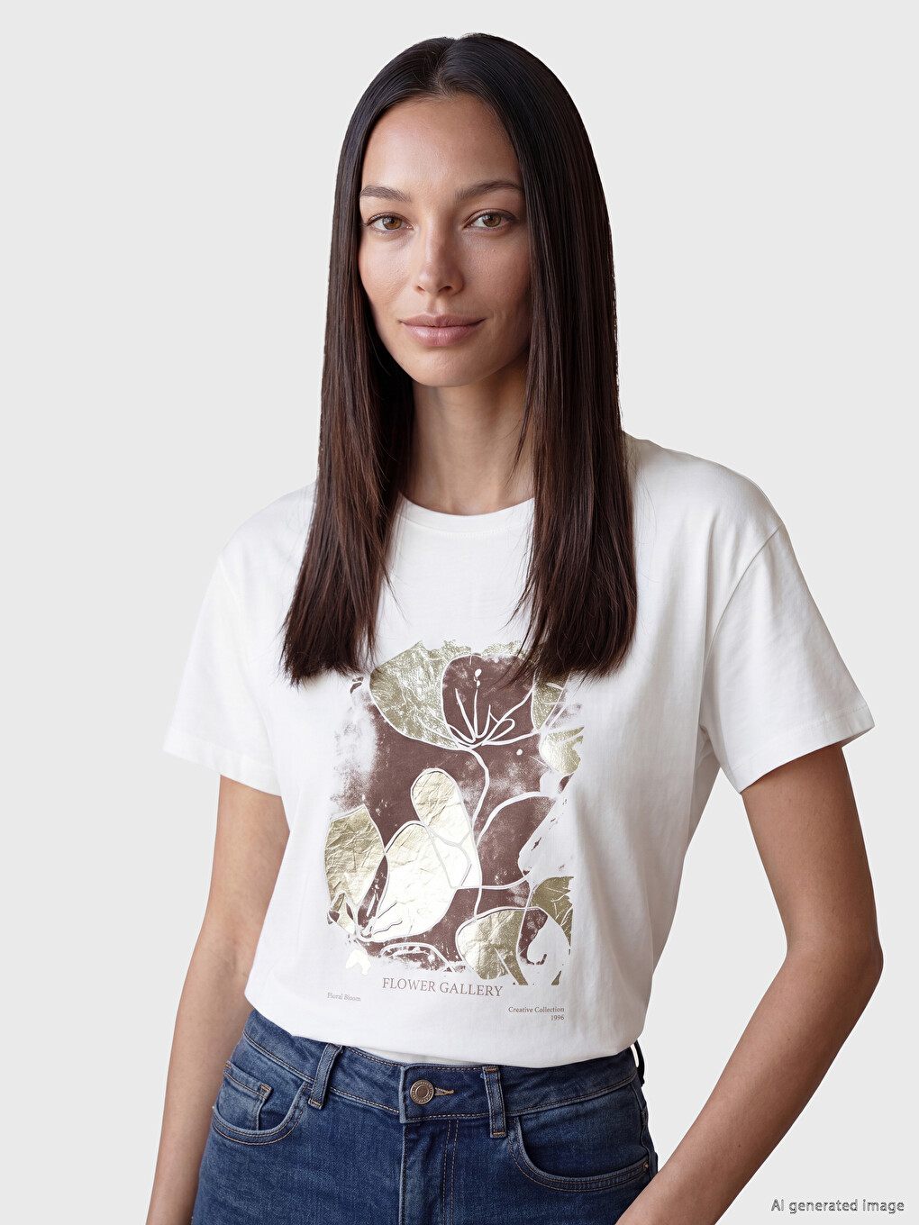 Printed 100% Cotton Women's T-shirt