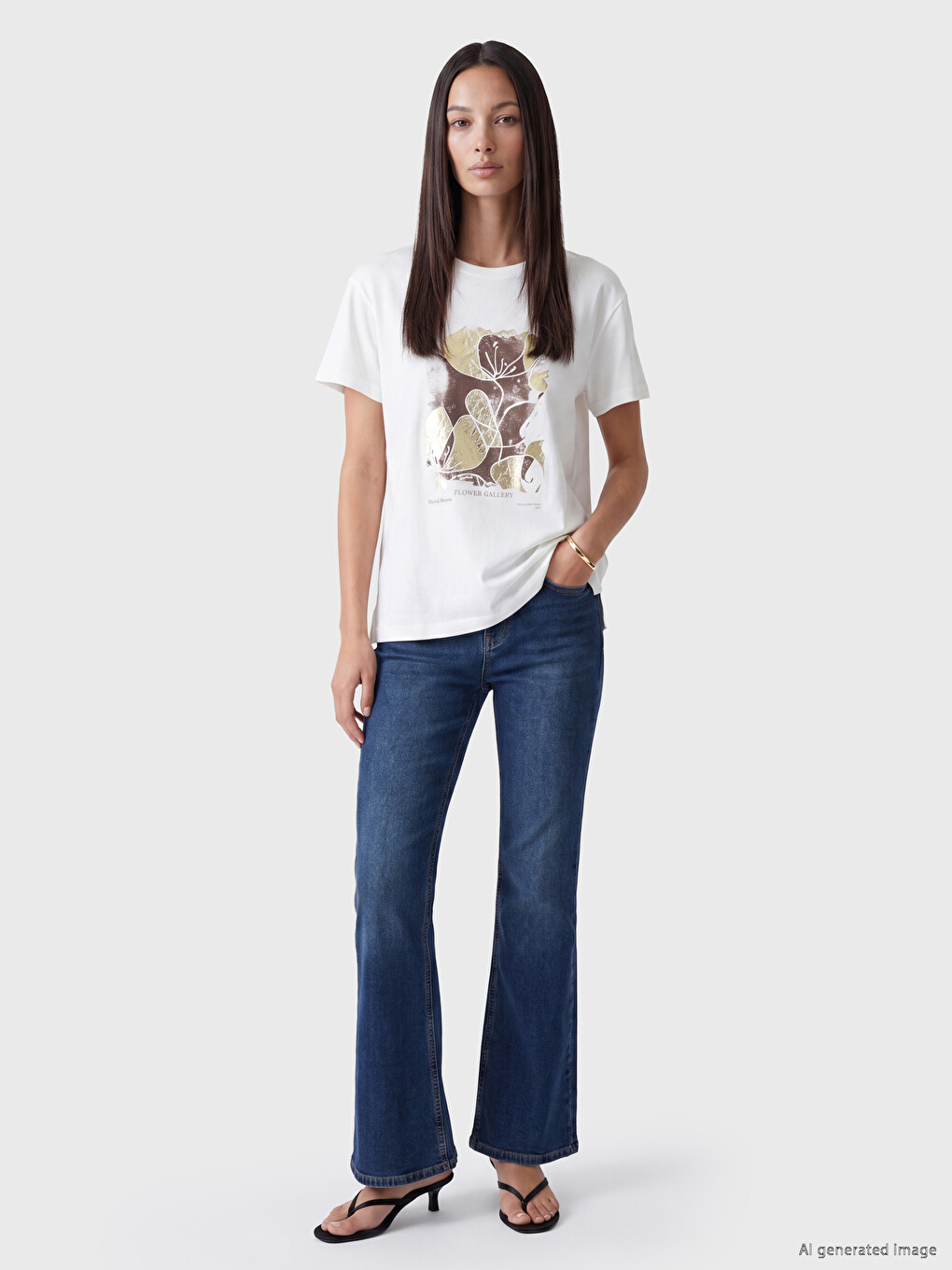 Printed 100% Cotton Women's T-shirt-1