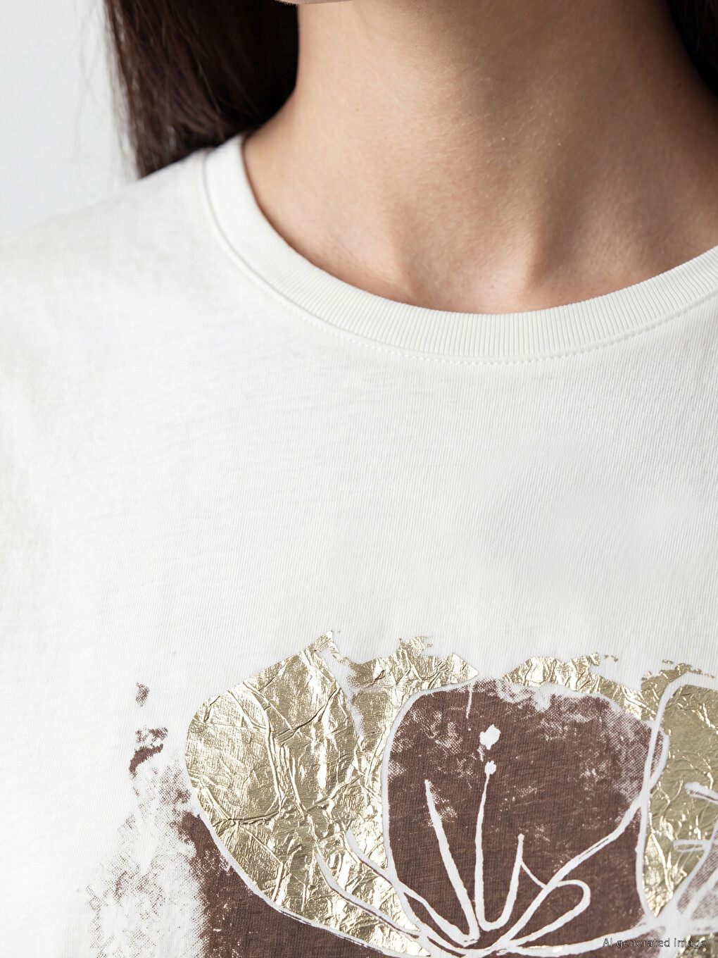 Printed 100% Cotton Women's T-shirt-2