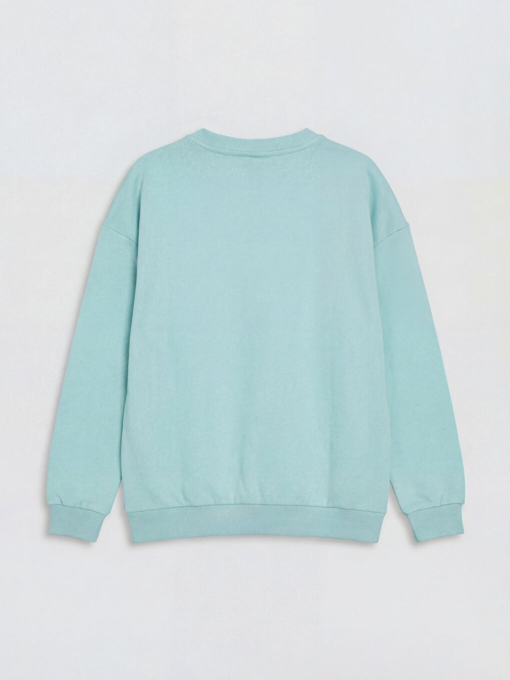 Turkuaz Bisiklet Yaka Baskılı Erkek Çocuk Sweatshirt-1