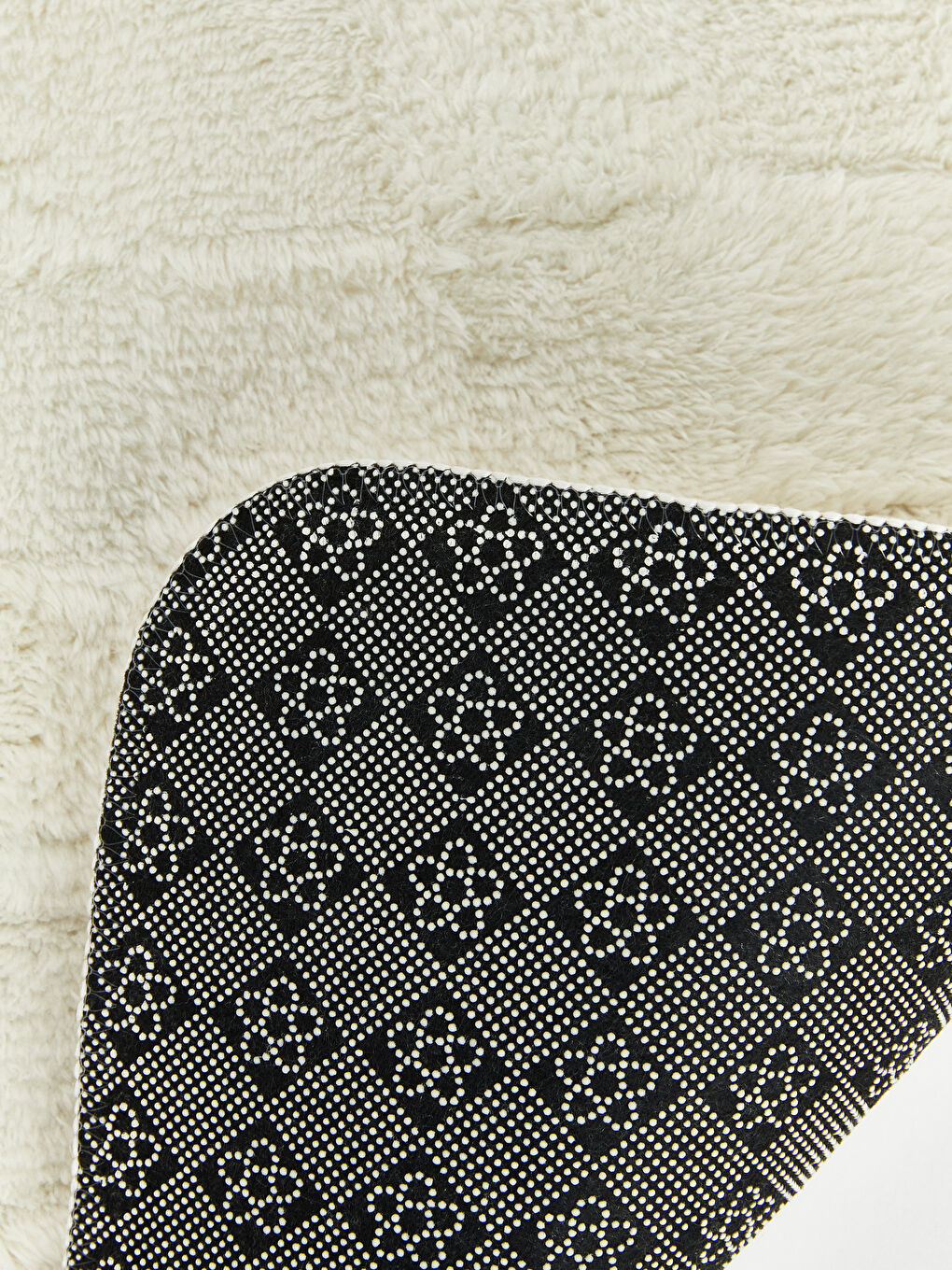 Beyaz Kareli Desenli 2'li Banyo Paspası Takımı-6