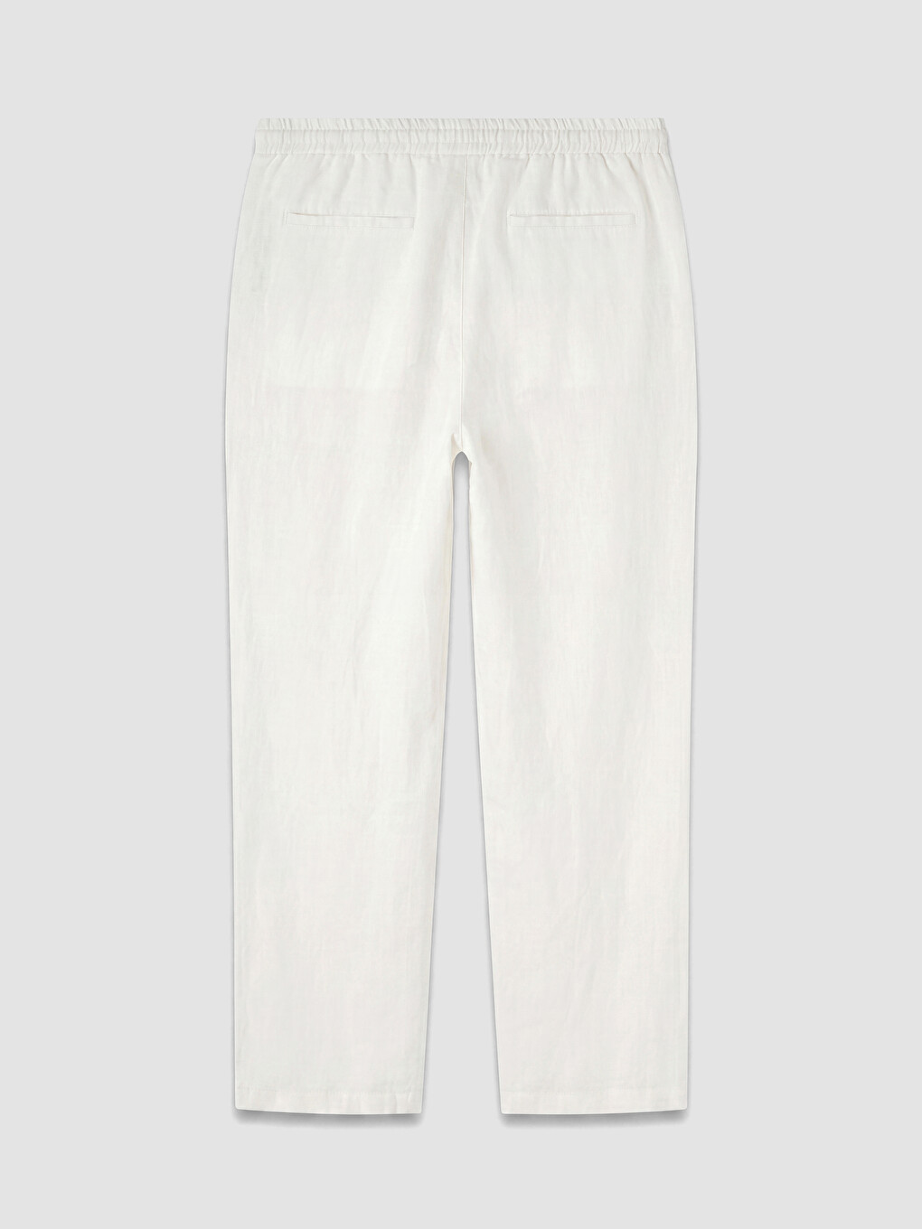 Kahverengi Regular Fit %100 Keten Erkek Pantolon-2