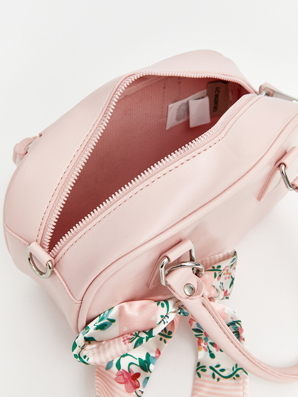 Sac D'épaule Pour Femme En Similicuir Avec Foulard Décoratif-2