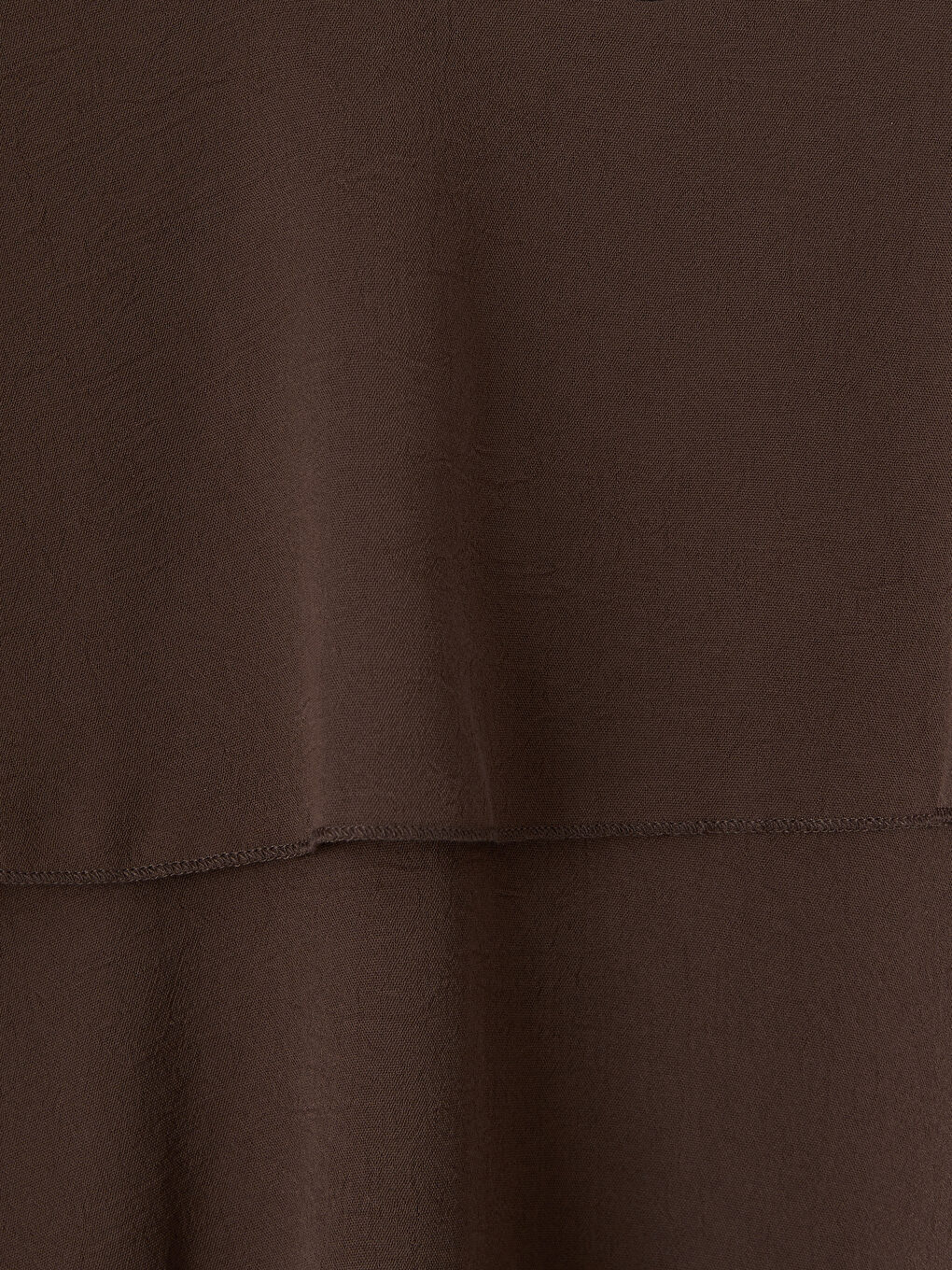 Kahverengi Bisiklet Yaka Fırfırlı Bluz-2