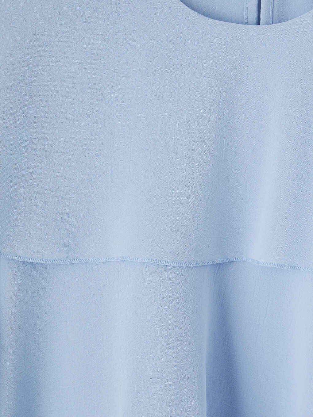 Mavi Bisiklet Yaka Fırfırlı Bluz-2