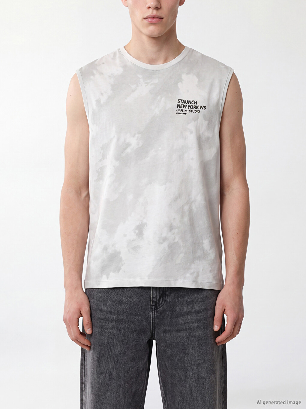 Man Grey Tank Top-2