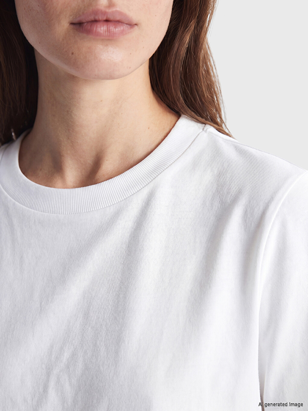 Crew Neck Lace Detailed Blouse-2
