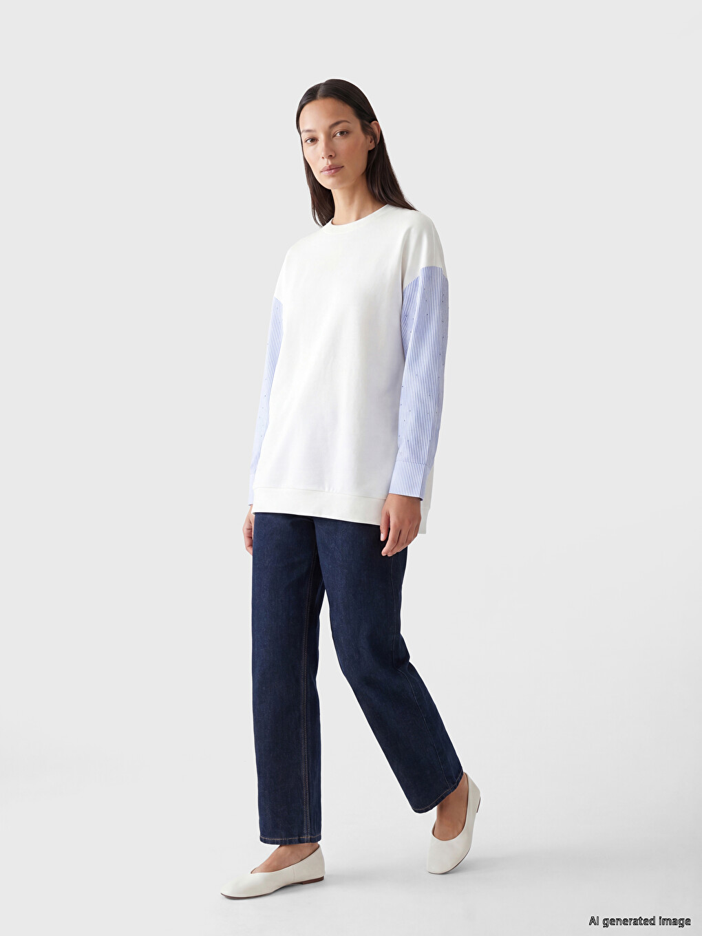 Soft Touch Oversize Women's Sweatshirt Tunic-1