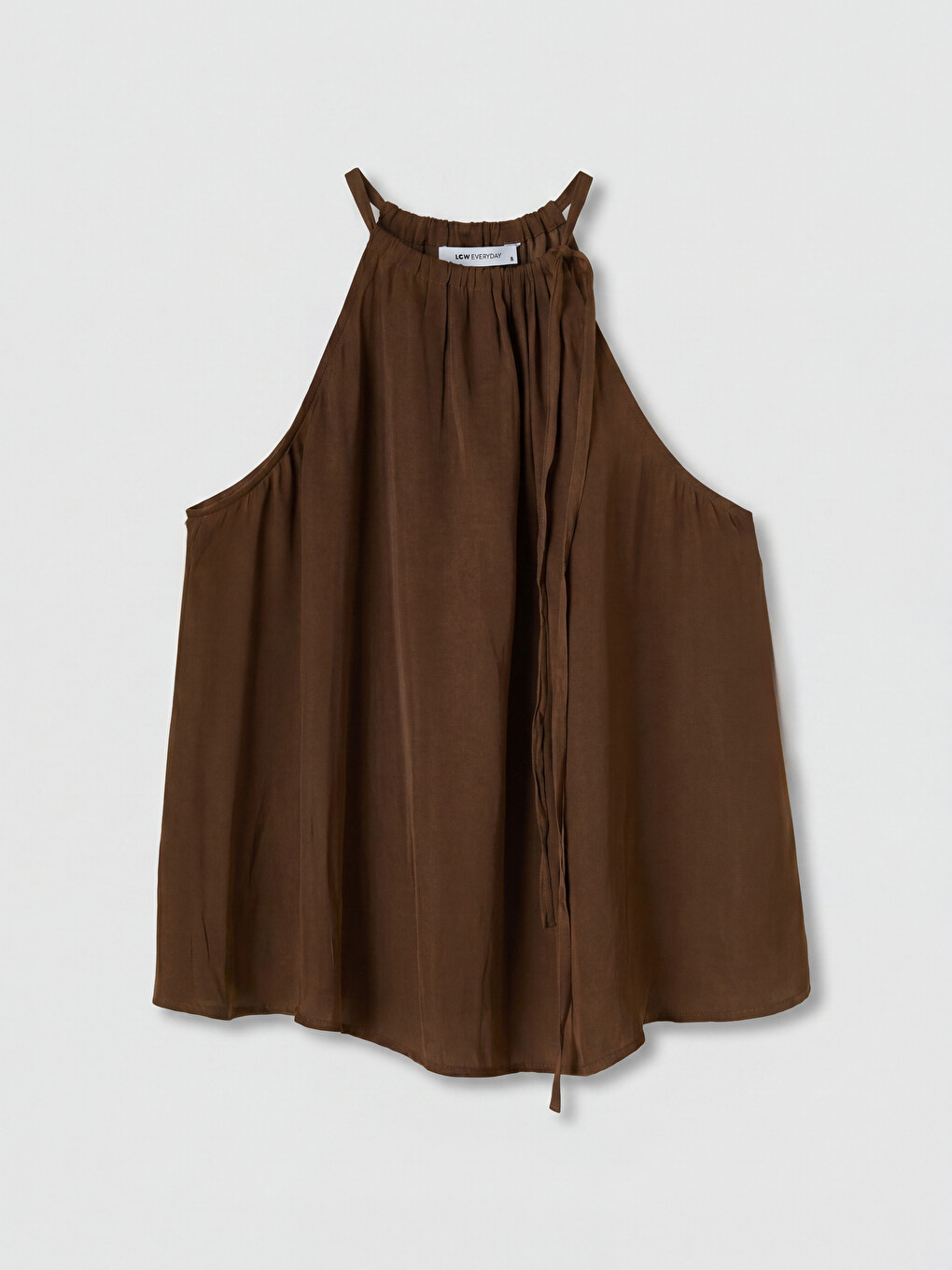 Halter Neck Ruched Blouse-4