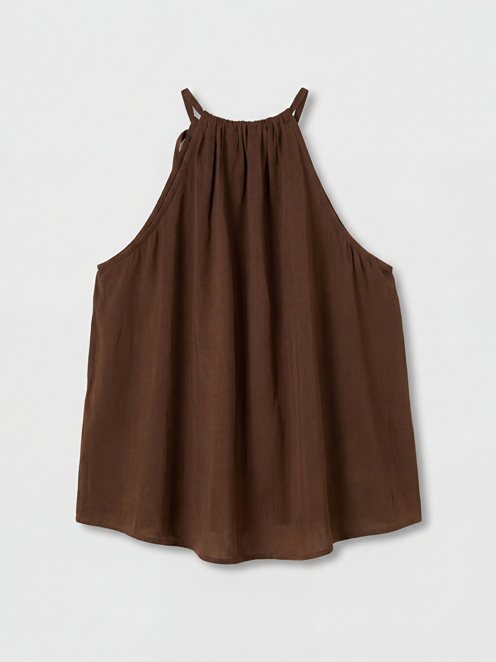 Halter Neck Ruched Blouse-5