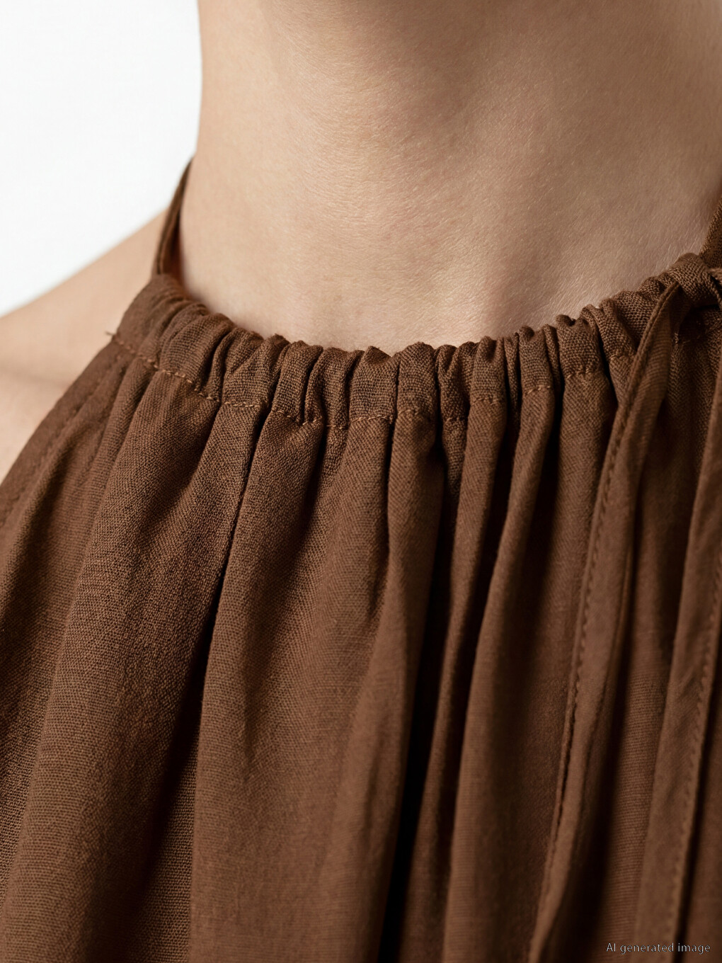 Halter Neck Ruched Blouse-2