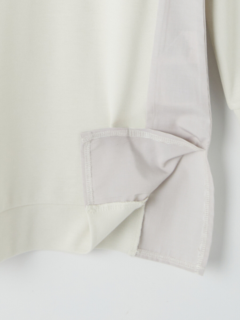 Bej Oversize Soft Touch Kadın Tunik-1
