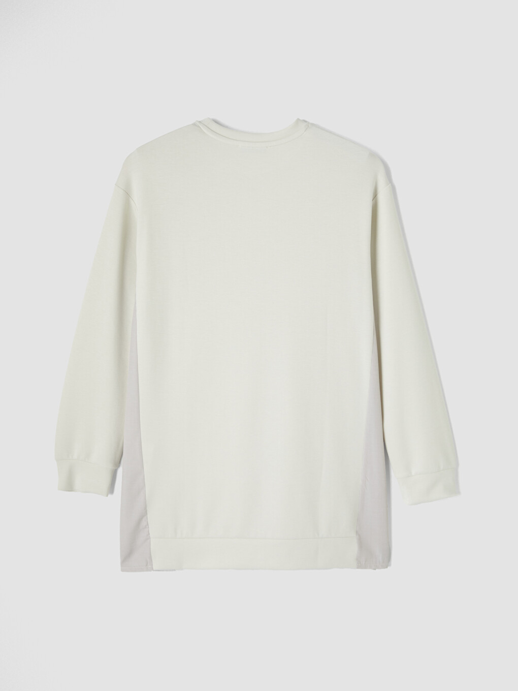 Bej Oversize Soft Touch Kadın Tunik-2