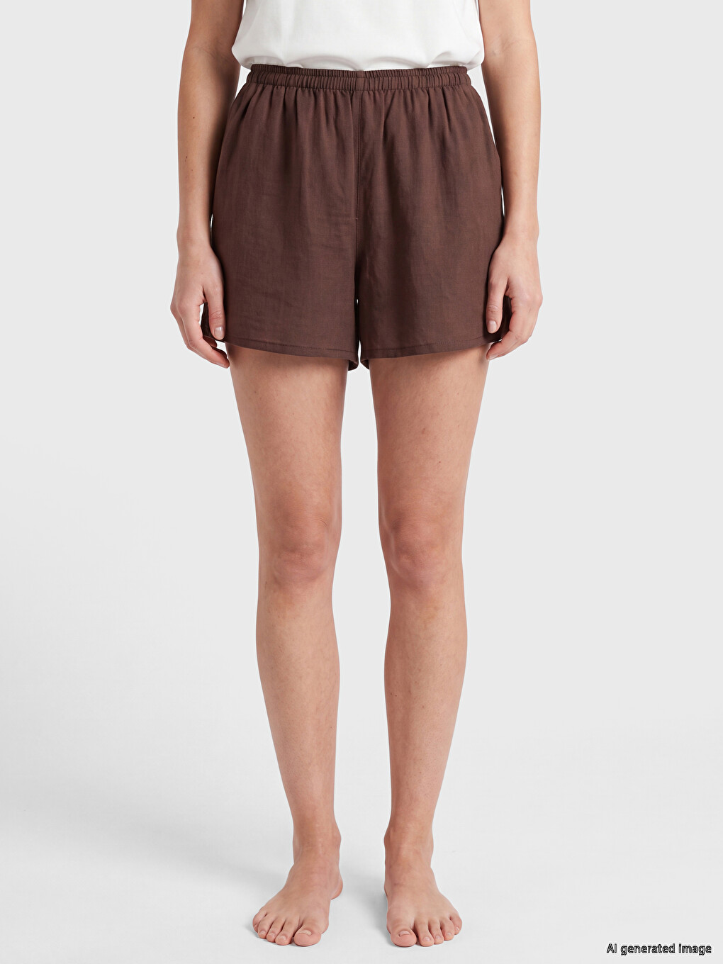 Elastic Waist Women's Beach Shorts-1