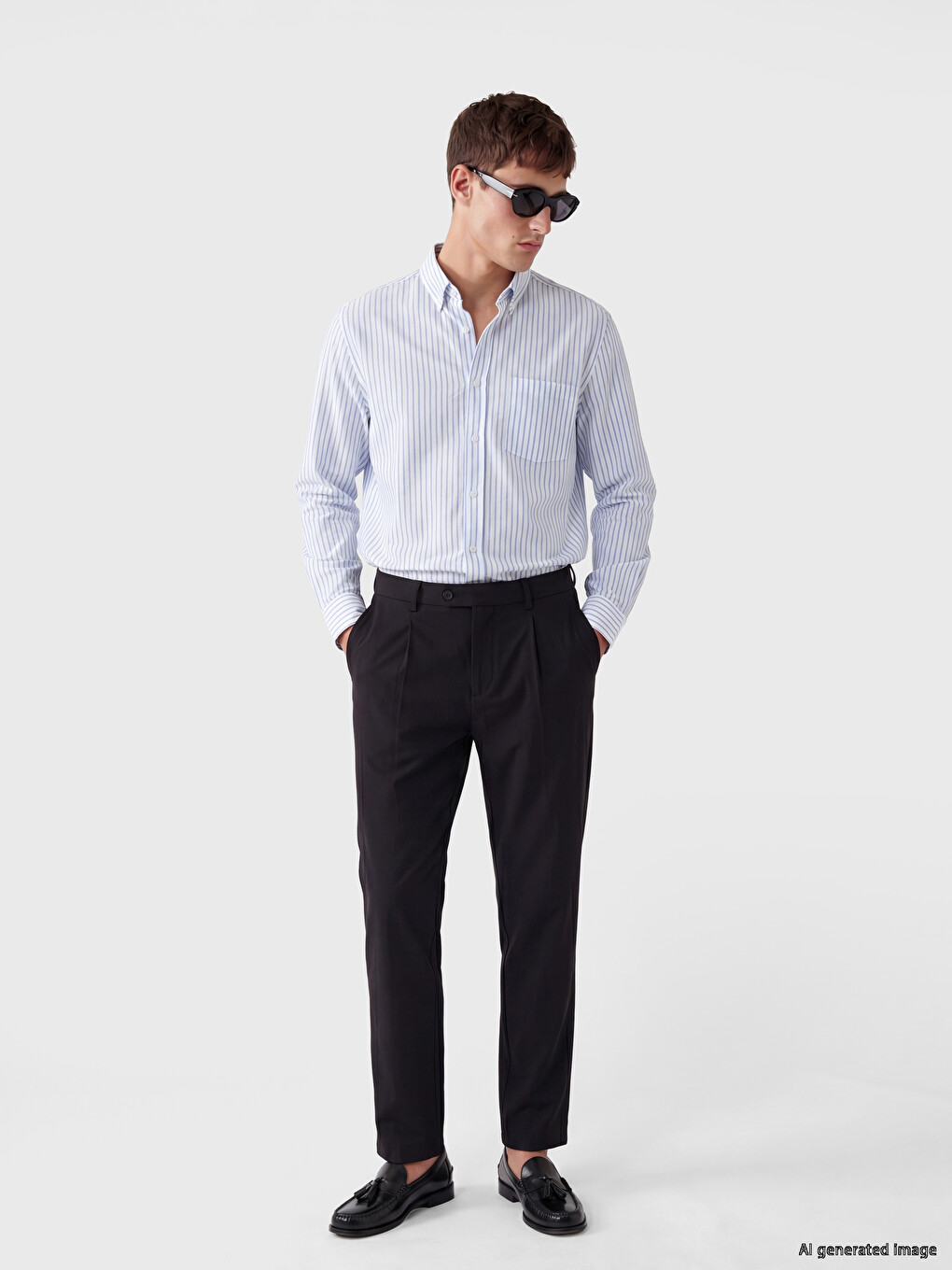Standard Fit Striped Men's Shirt-1