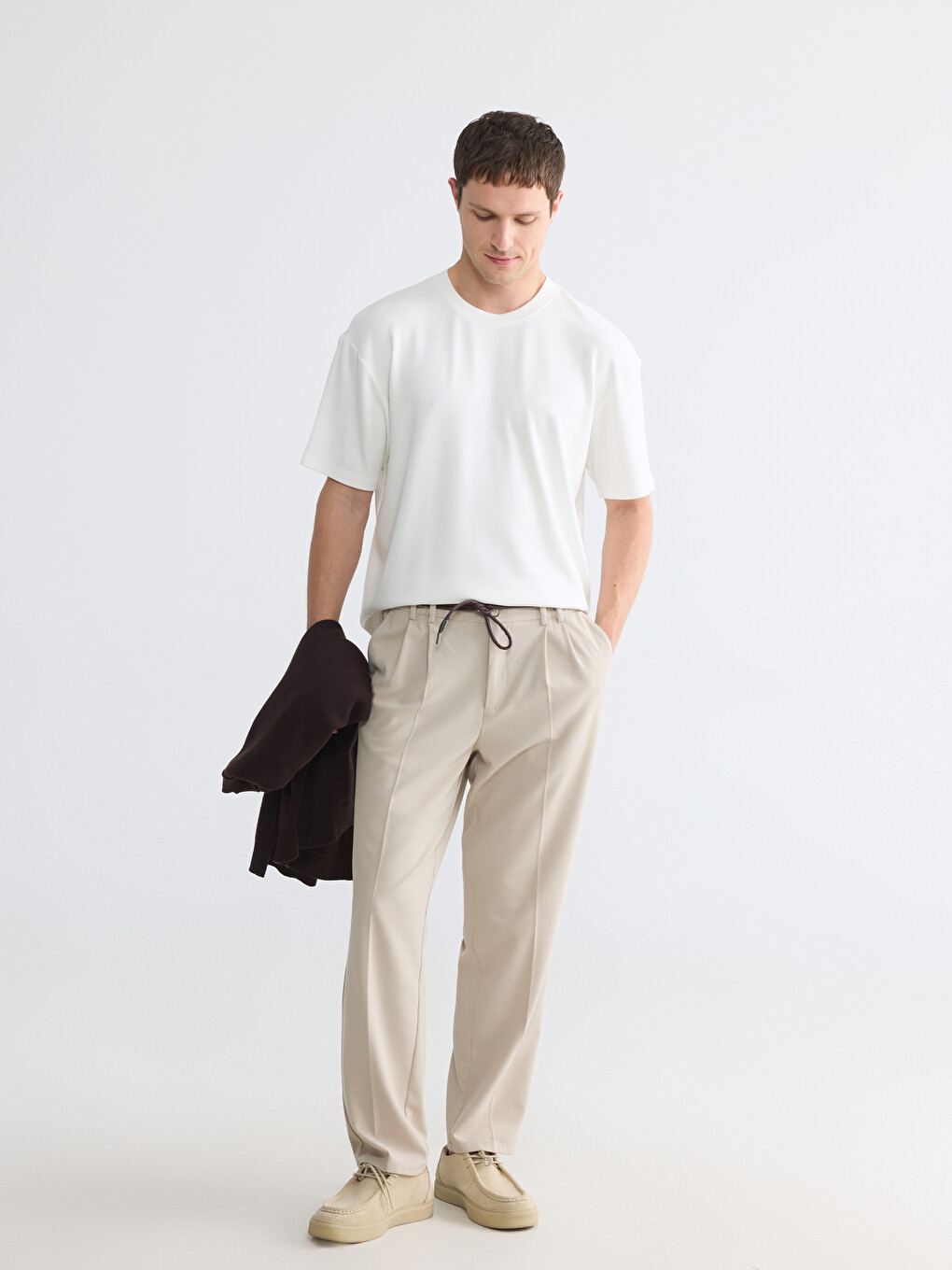 Crew Neck Relaxed Fit Men's T-Shirt-1