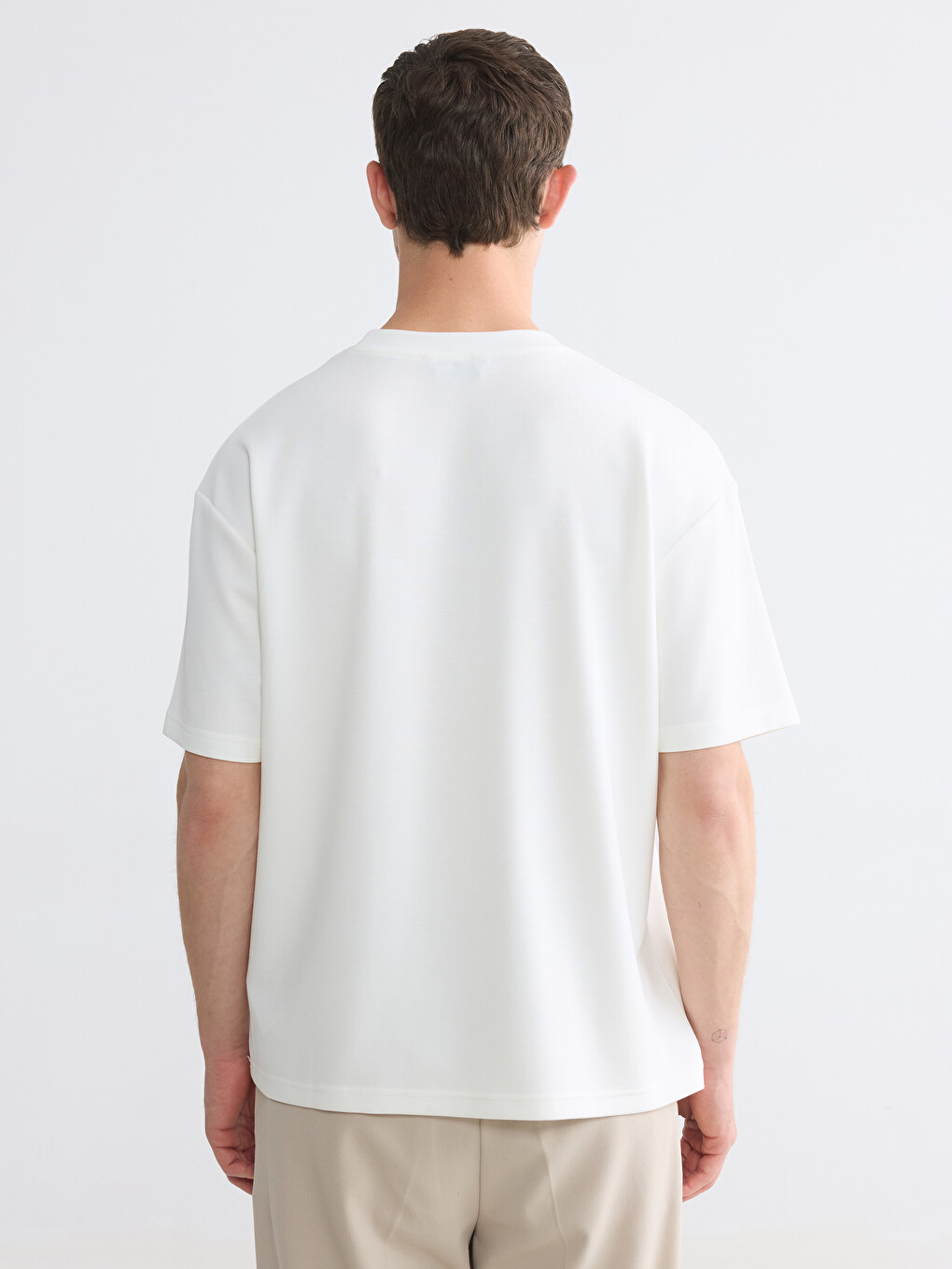 Crew Neck Relaxed Fit Men's T-Shirt-3