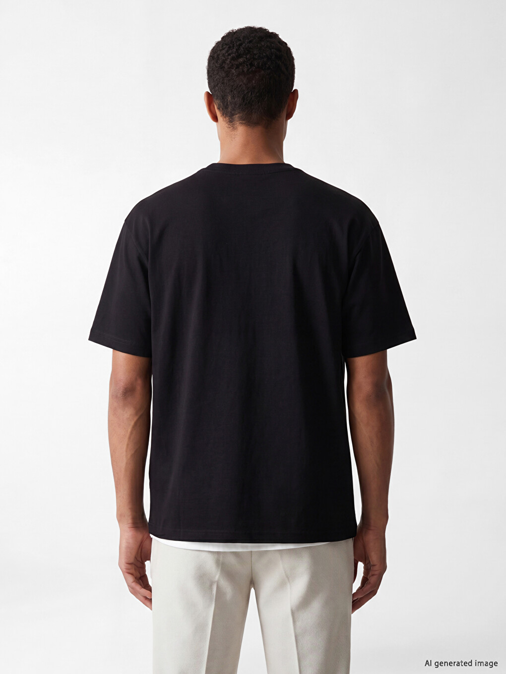 Relaxed Fit Crew Neck Printed Men's T-Shirt-3
