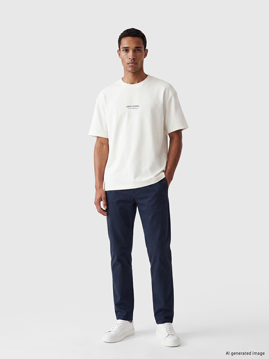 Crew Neck Slogan Printed Men's T-Shirt-1