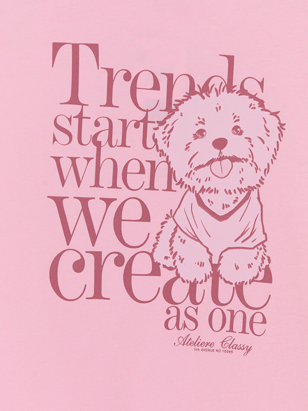 Pembe Bisiklet Yaka Baskılı Kız Çocuk Sweatshirt-4