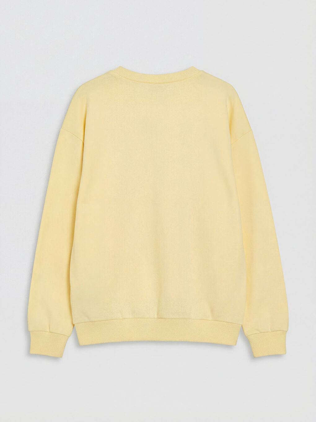 Sarı Bisiklet Yaka London Baskılı Kız Çocuk Sweatshirt-1