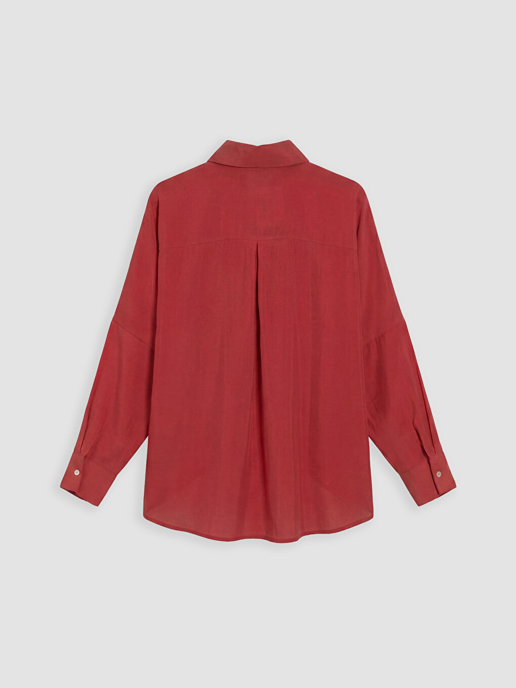 Kırmızı Modal Karışımlı Kadın Gömlek Tunik-4