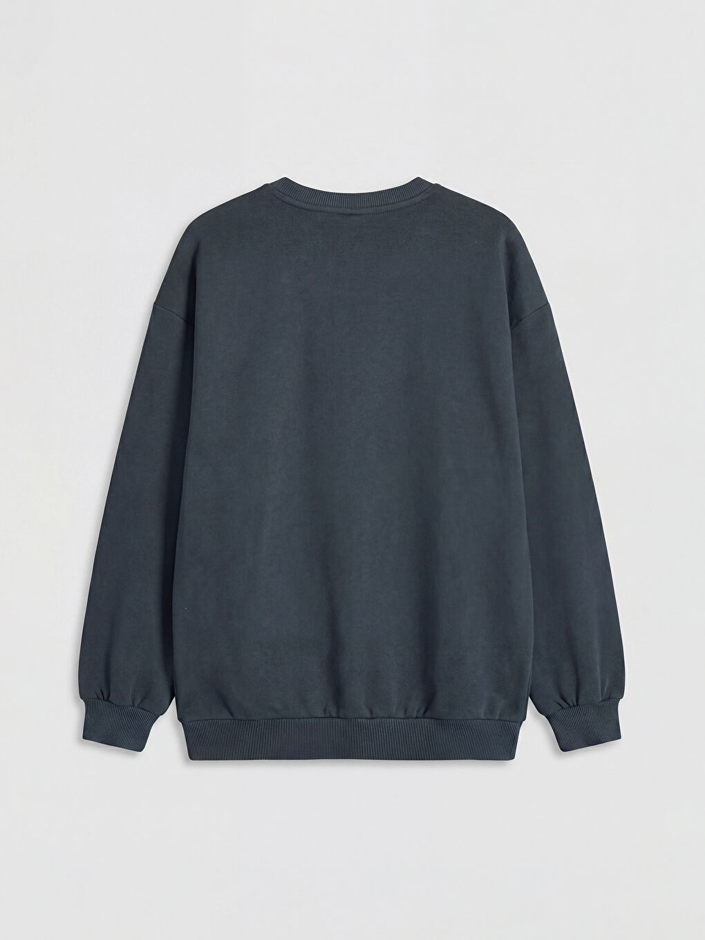 Lacivert Bisiklet Yaka Baskılı Erkek Çocuk Sweatshirt-1