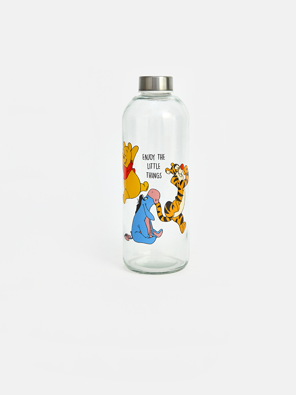 Karışık Winnie The Pooh Baskılı Cam Baş Ucu Sürahisi 1000 Ml-1