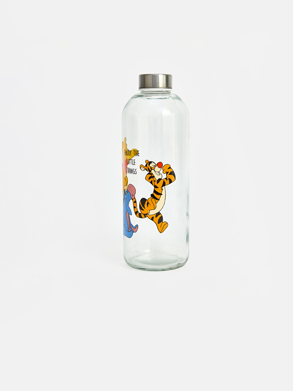 Karışık Winnie The Pooh Baskılı Cam Baş Ucu Sürahisi 1000 Ml-3