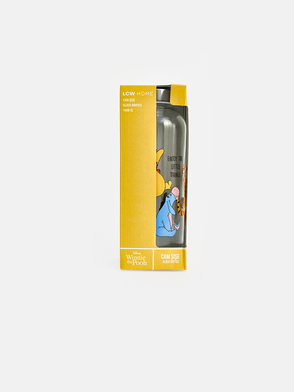 Karışık Winnie The Pooh Baskılı Cam Baş Ucu Sürahisi 1000 Ml-4