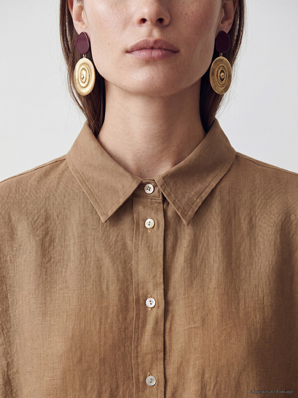 Sash 100% Linen Shirt Dress-2