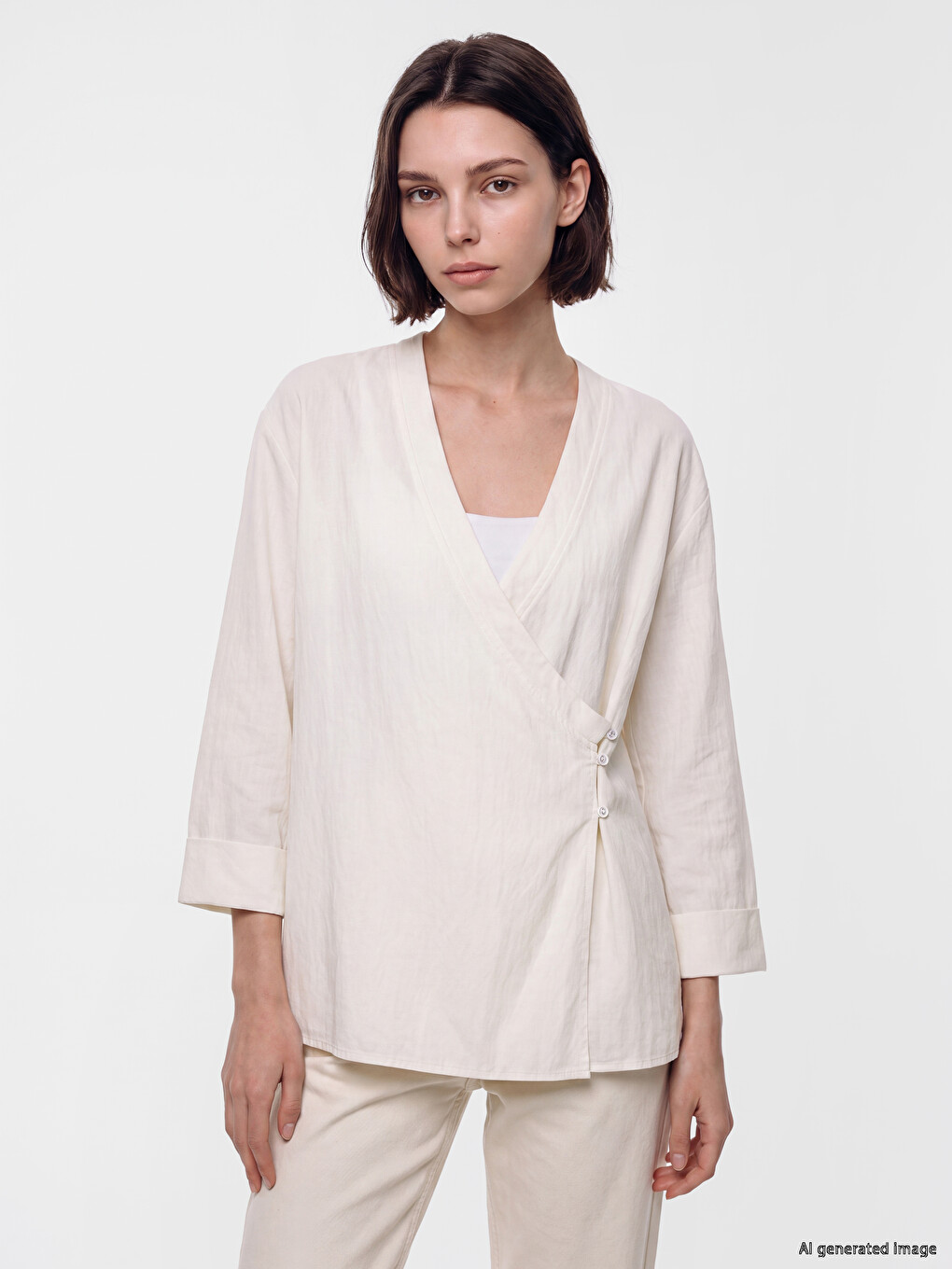 Double Breasted Women's Kimono