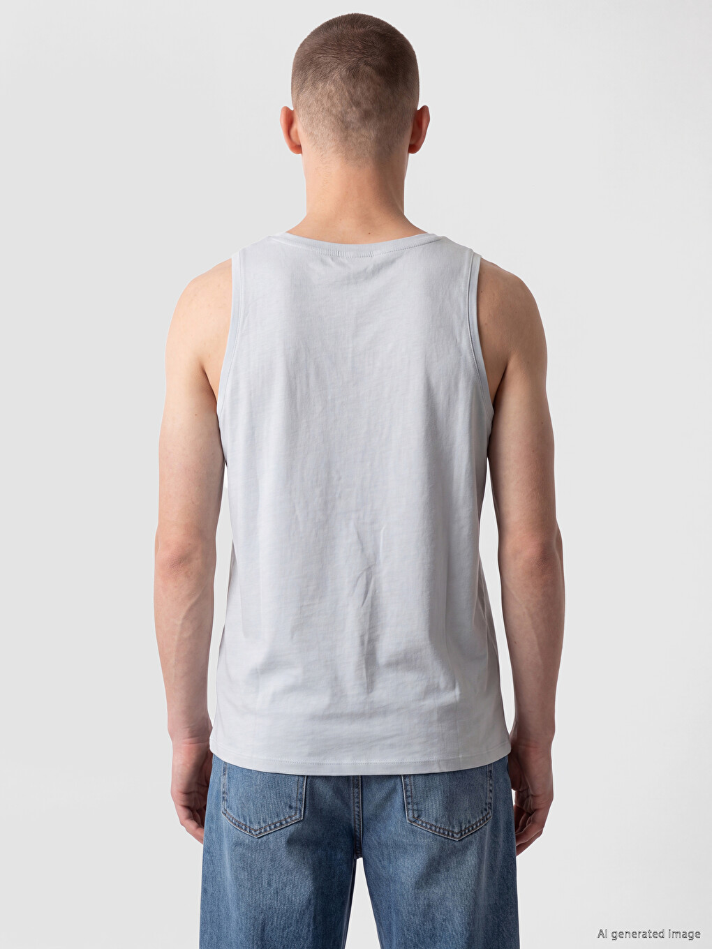 Crew Neck New York Printed Men's Sleeveless T-shirt-3