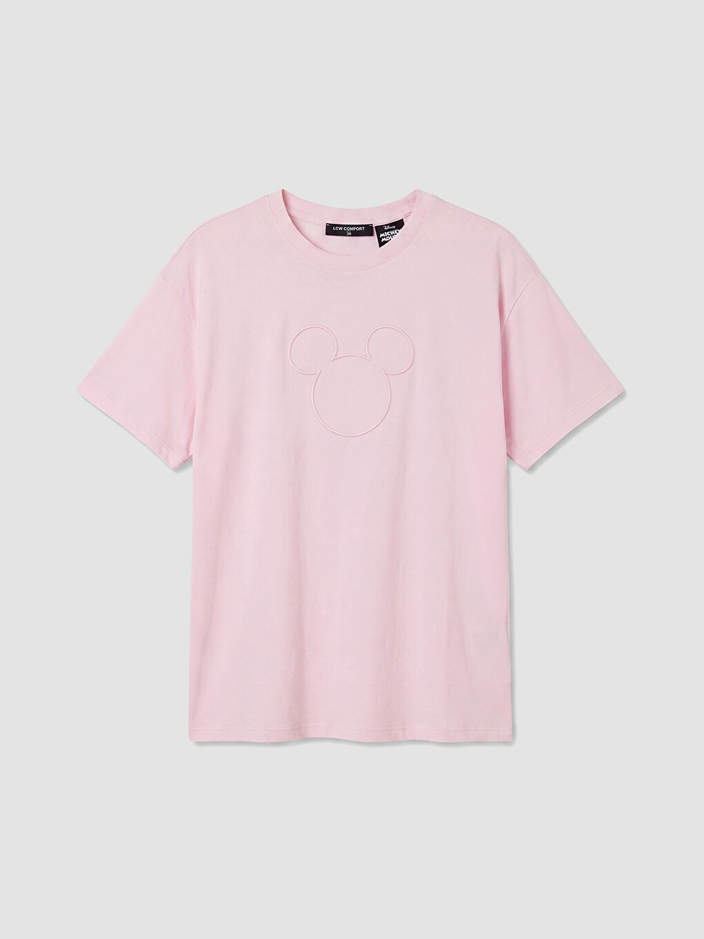 Pembe Minnie Mouse Nakışlı Kadın Tişört