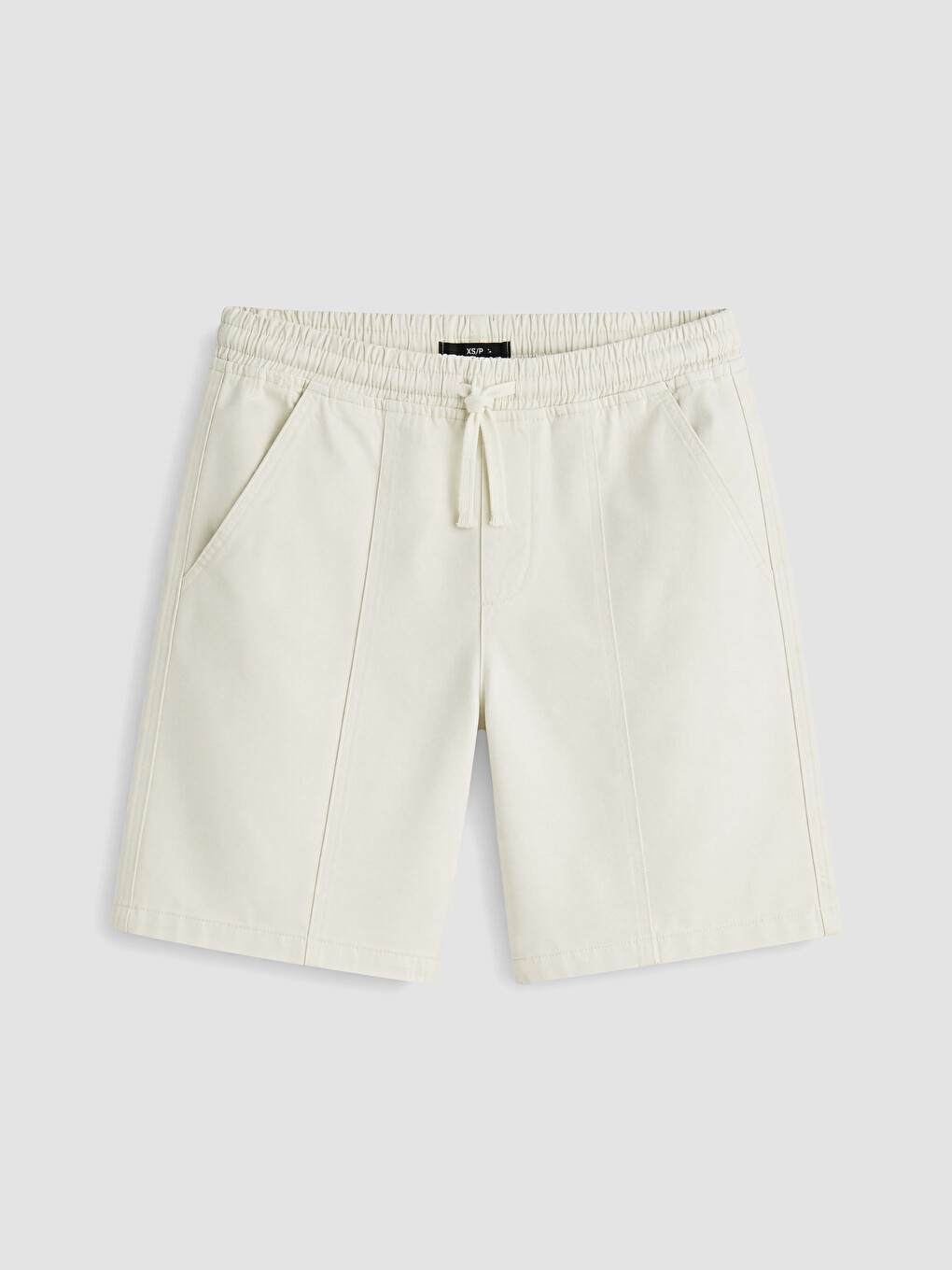 Gri Relax Fit Gabardin Erkek Şort