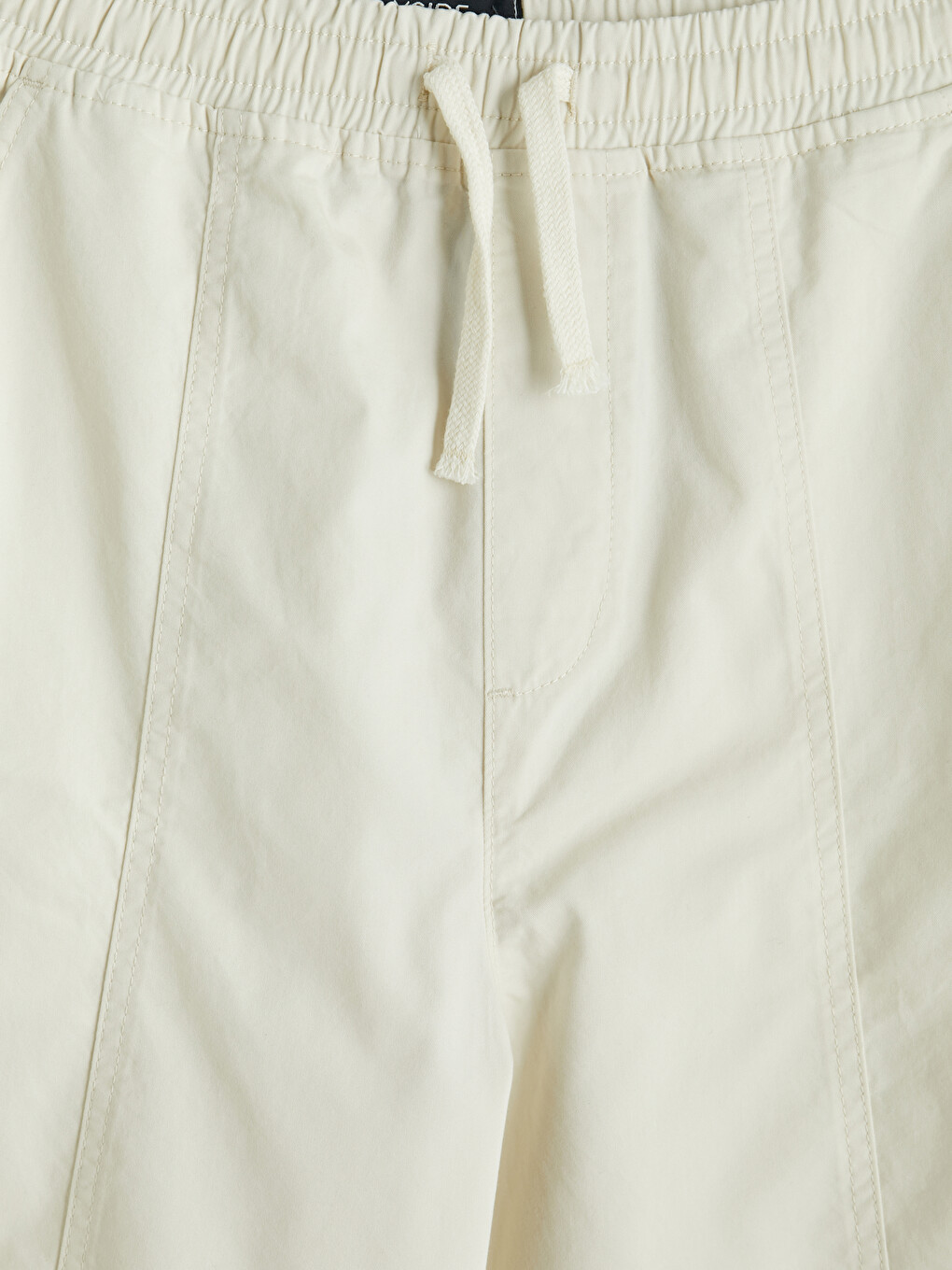 Gri Relax Fit Gabardin Erkek Şort-1