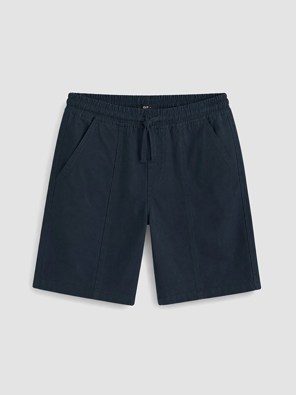 Lacivert Relax Fit Gabardin Erkek Şort