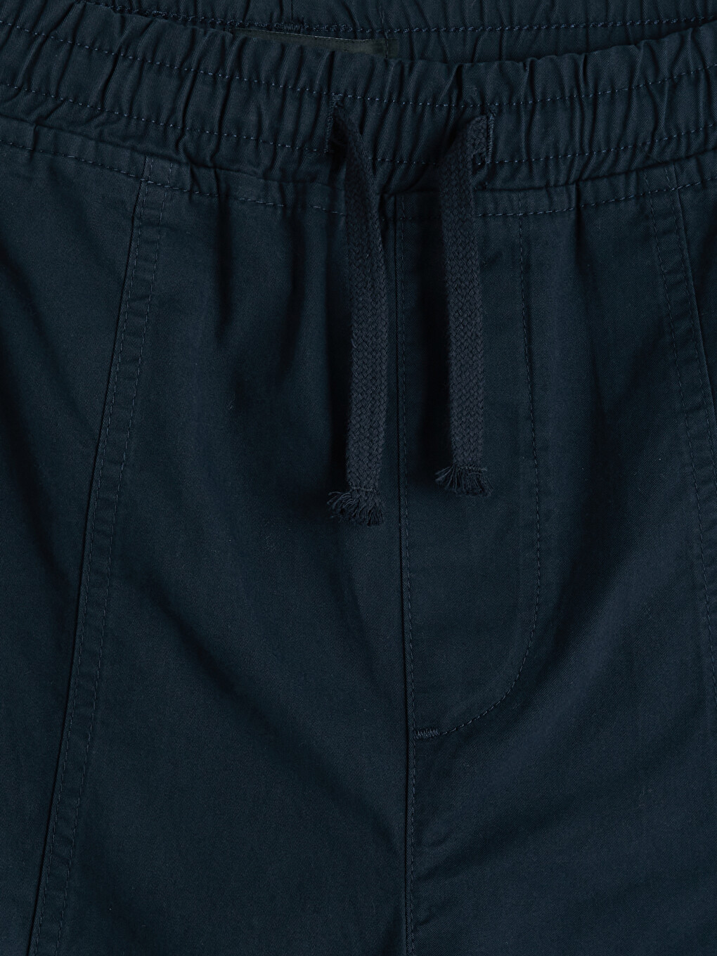 Lacivert Relax Fit Gabardin Erkek Şort-1