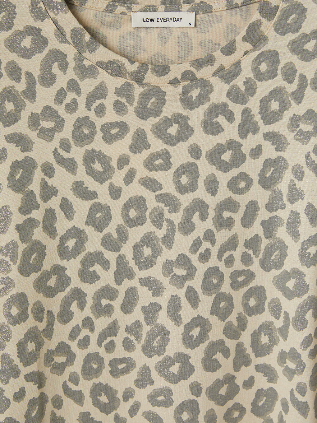 Kahverengi Leopar Desenli Soft Touch Kadın Tunik-2