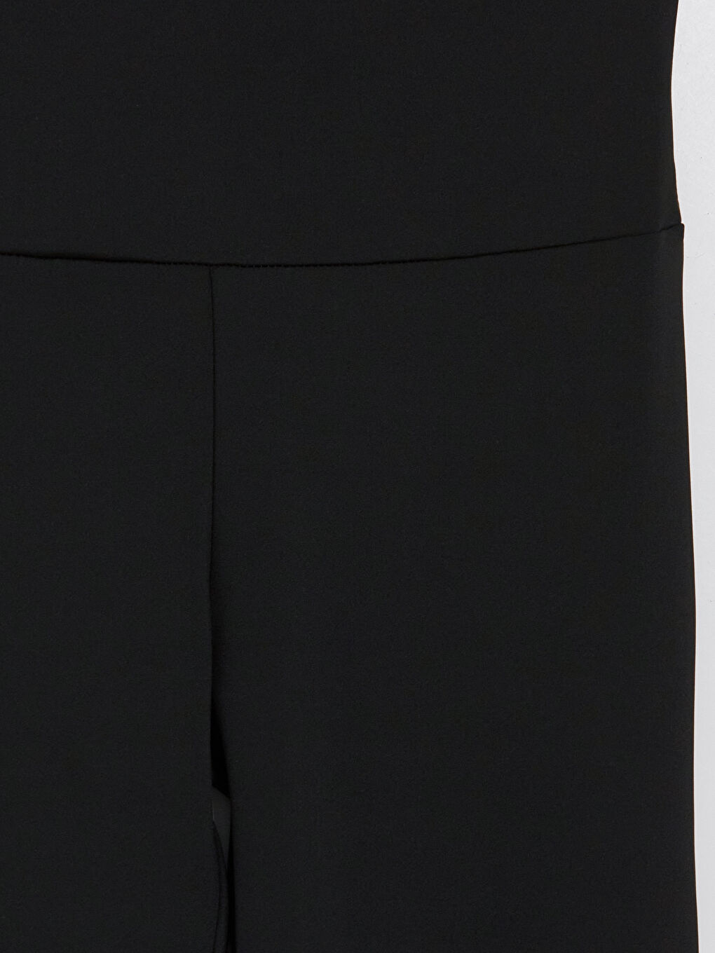 Siyah Beli Lastikli Ispanyol Paça Kadın Spor Tayt-2