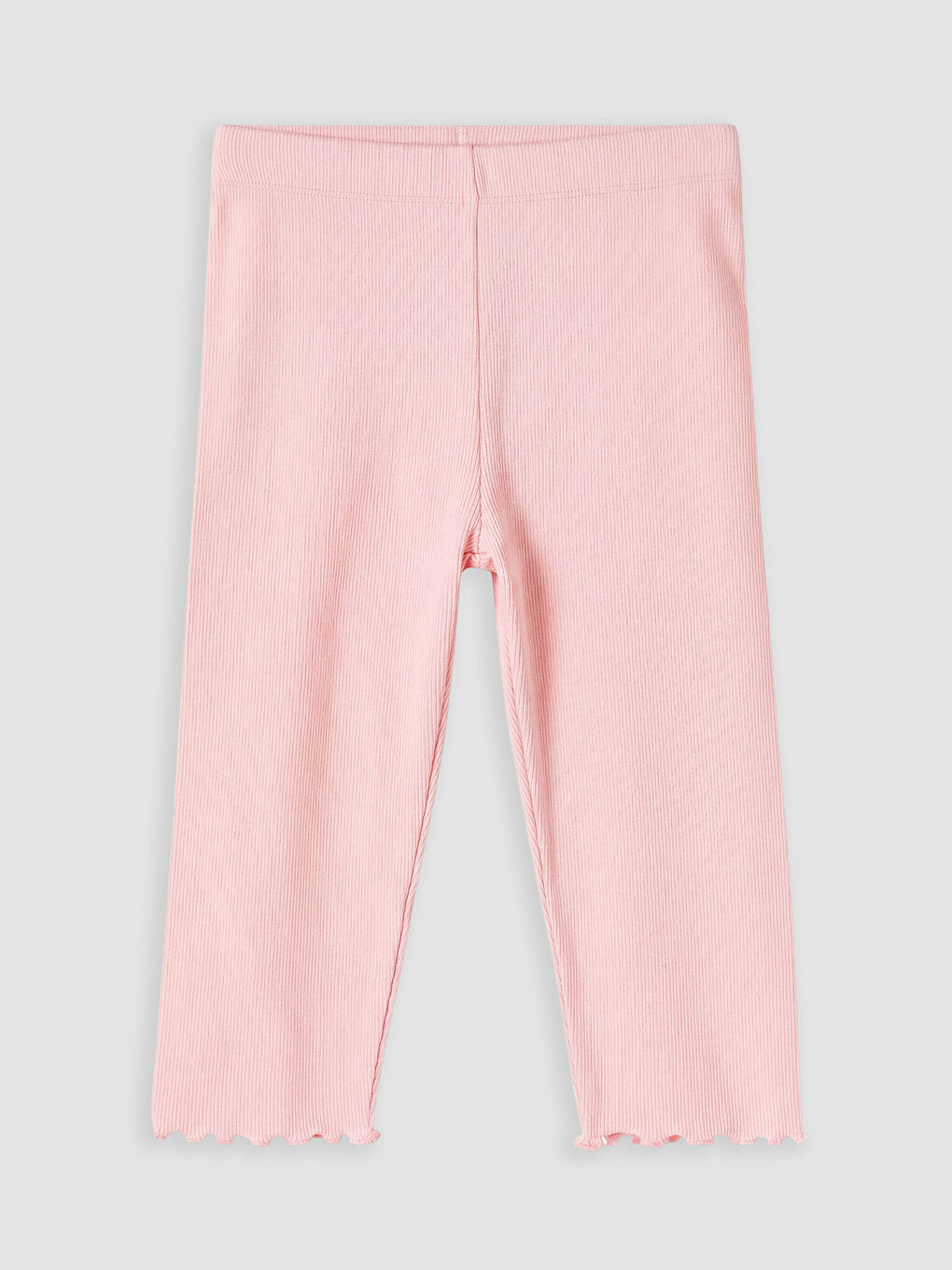 Ekru Çiçekli Kız Çocuk Tayt 2'li-2