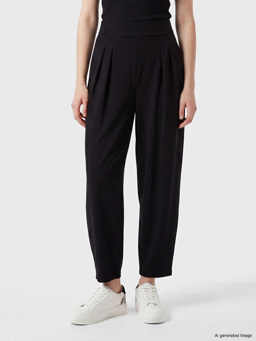 Elastic Waist Soft Touch Women's Sweatpants-1