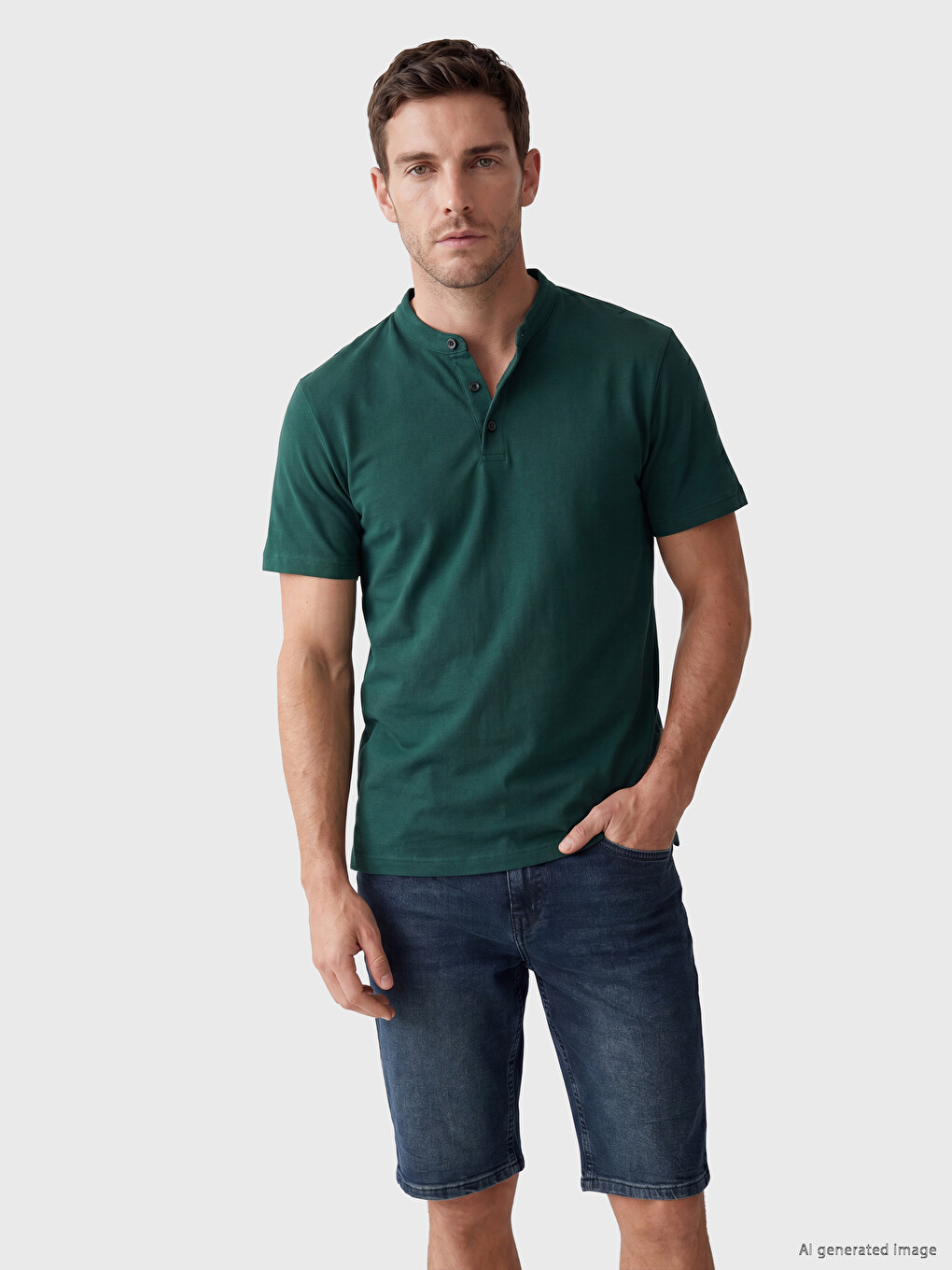 T-shirt Homme À Col Officier