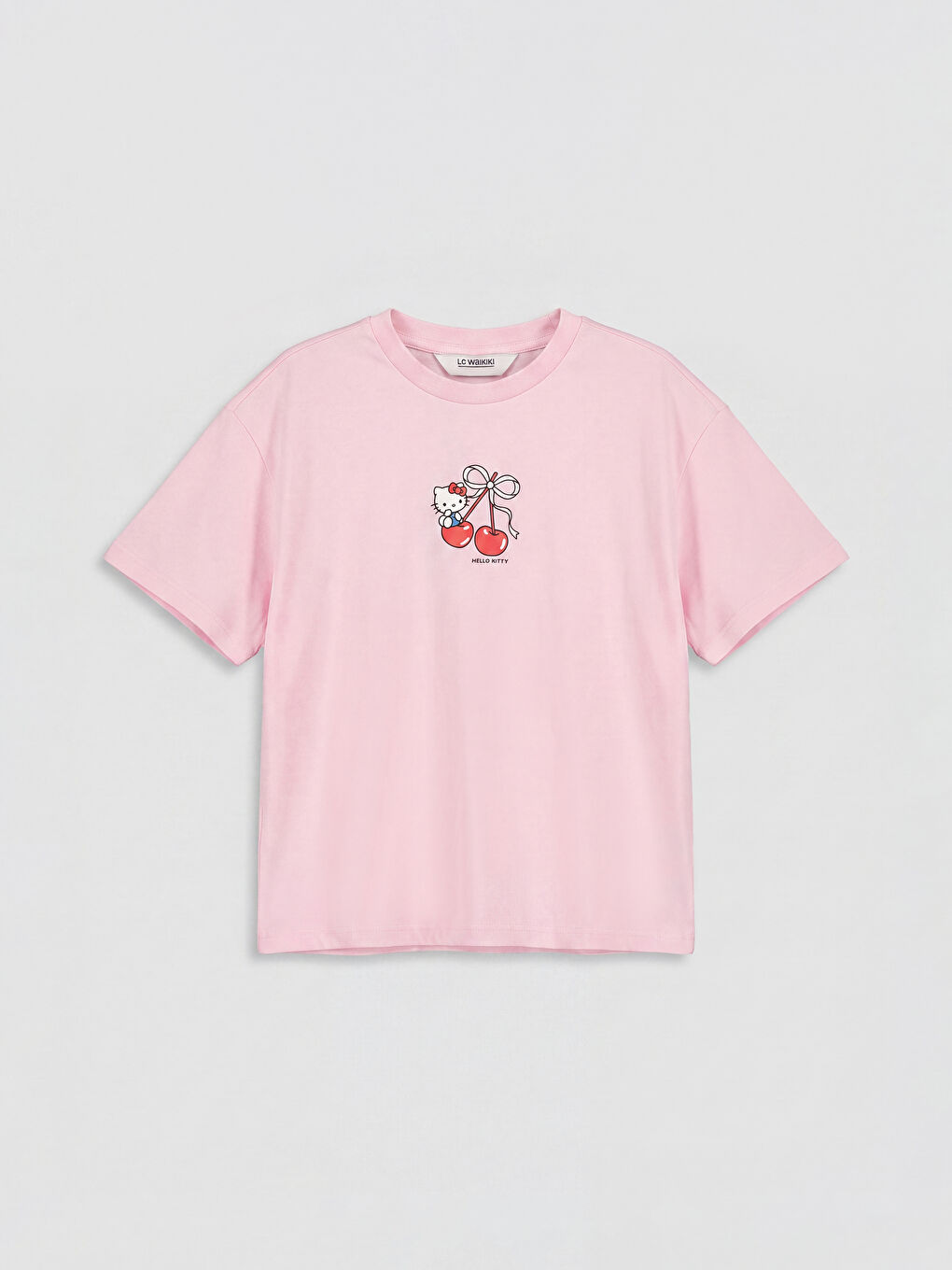 Pembe Hello Kitty Baskılı Kız Çocuk Şortlu Takım-1