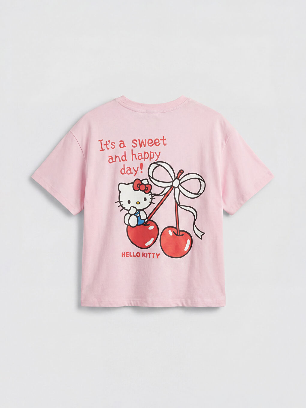 Pembe Hello Kitty Baskılı Kız Çocuk Şortlu Takım-2