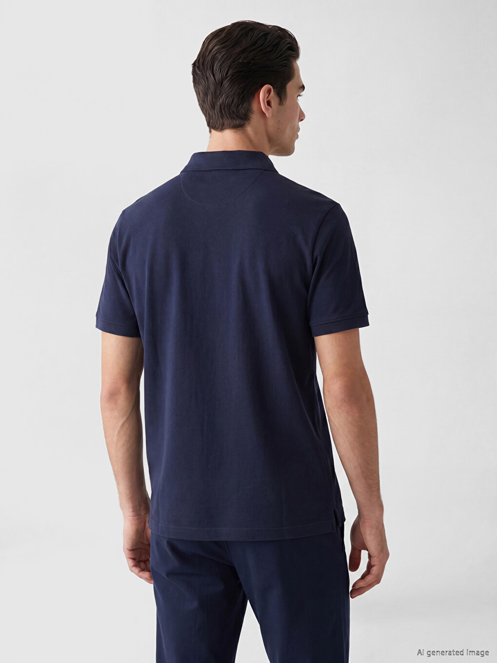 T-shirt Homme Col Polo Piqué-2